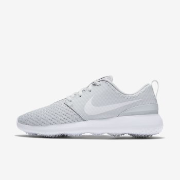 Nike Roshe G - Női Golf Cipő - Platina/Fehér/Metal Fehér